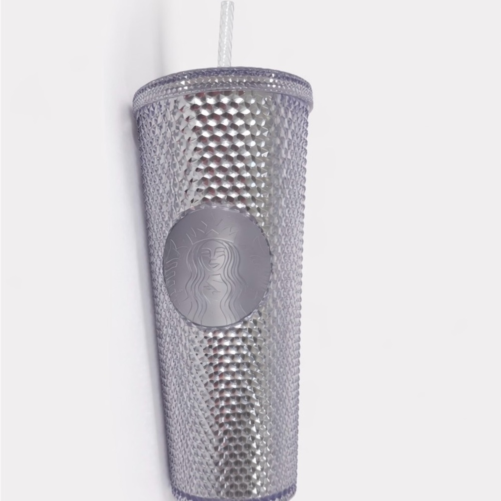 NWT Starbucks Platinum Silver Studded Tumbler 24oz Venti